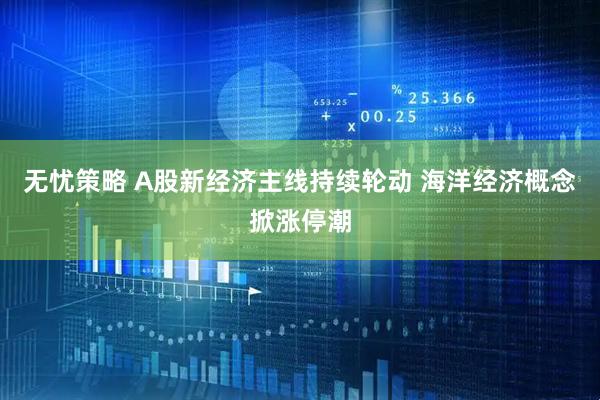 无忧策略 A股新经济主线持续轮动 海洋经济概念掀涨停潮